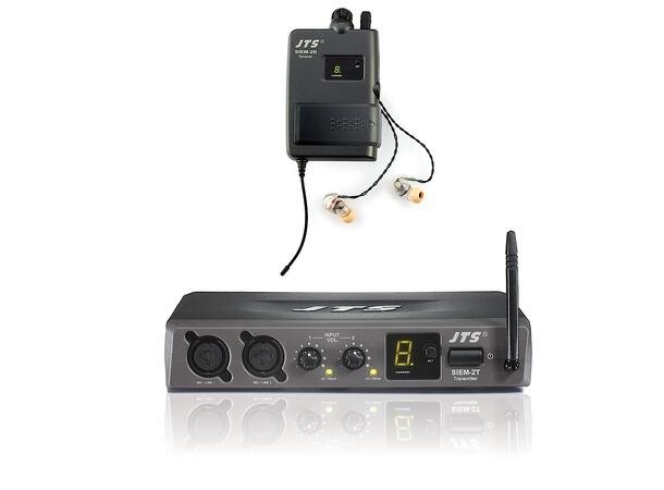 JTS SIEM-2 Mono In-Ear monitor system 863-865MHz. Inkludert IE-1 ørepropper